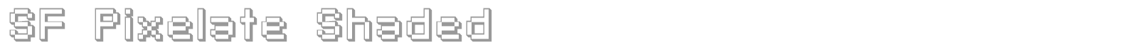 SF Pixelate font preview